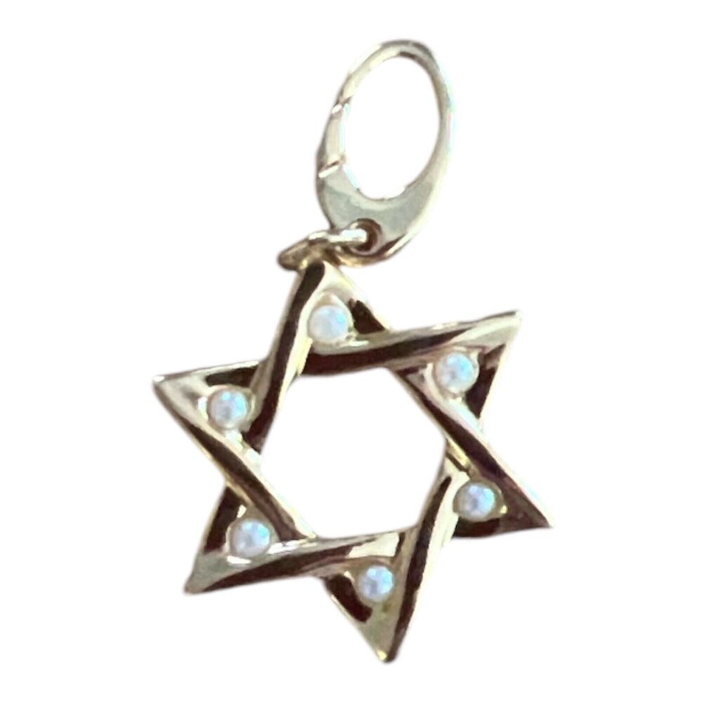 Spartina Style 449 Charms Star Of David With Pearls Deuteronomy 6:5 NEW